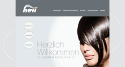 Desktop Screenshot of friseur-heil.de