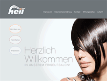 Tablet Screenshot of friseur-heil.de